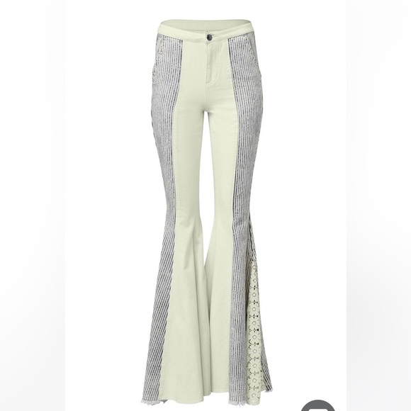 New Vintage style Flare Jeans - Picture 5 of 6